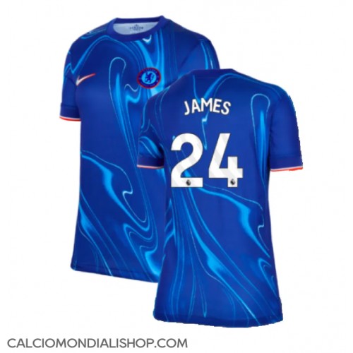 Maglie da calcio Chelsea Reece James #24 Prima Maglia Femminile 2024-25 Manica Corta